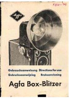 Agfa Box Blitzer manual. Camera Instructions.